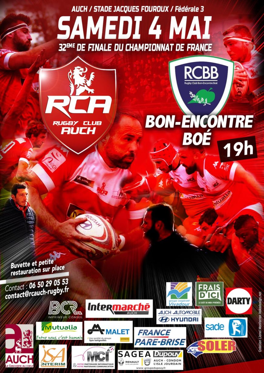 Rugby Club Auch VS Bon Encontre Boé