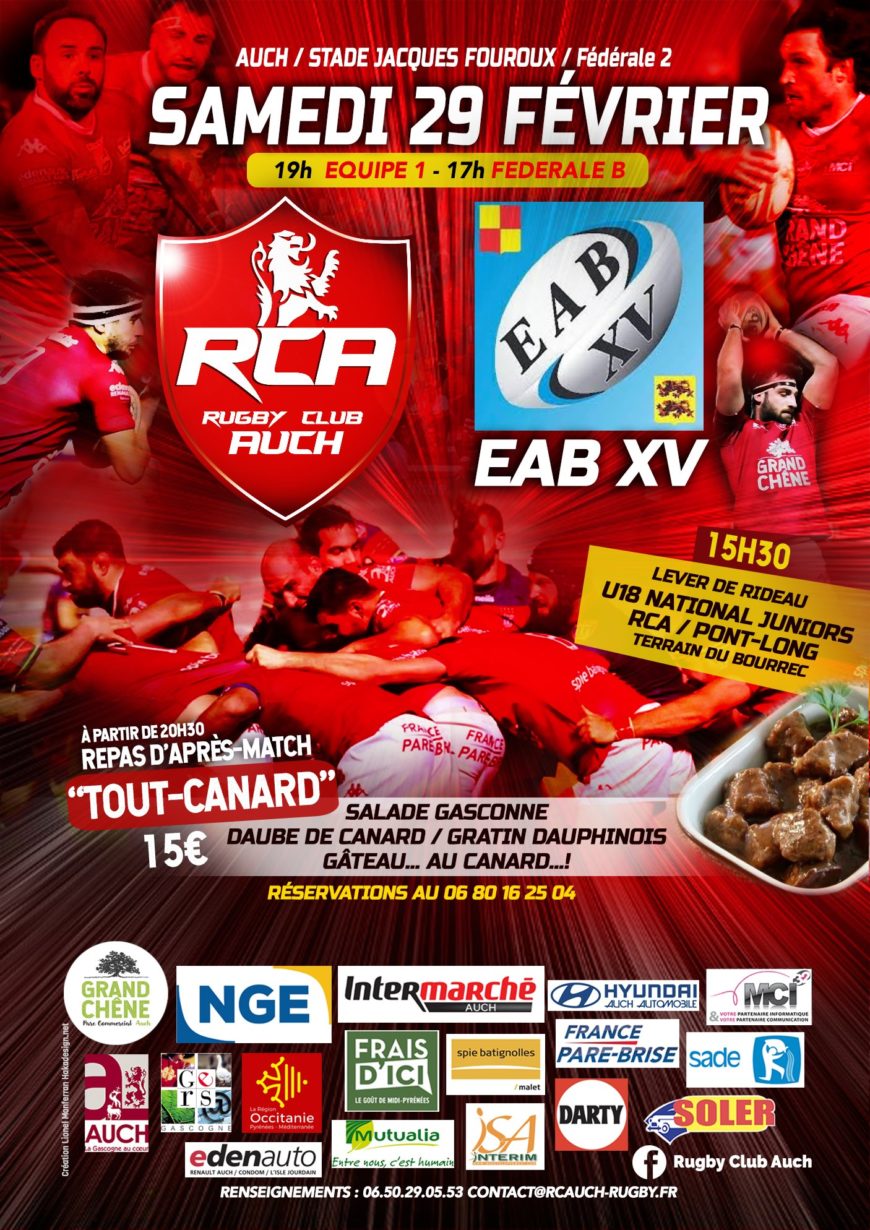 Rugby Club Auch VS EAB XV