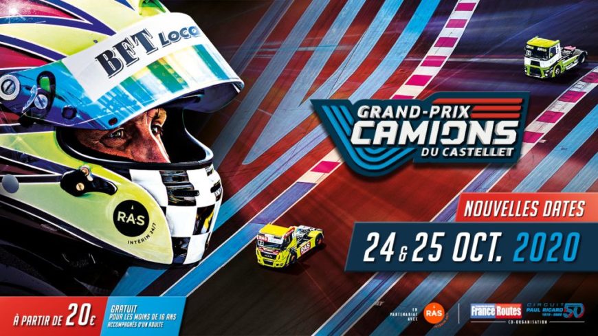Le Grand Prix Camions du Castellet est reporté aux 24 et 25 octobre 2020