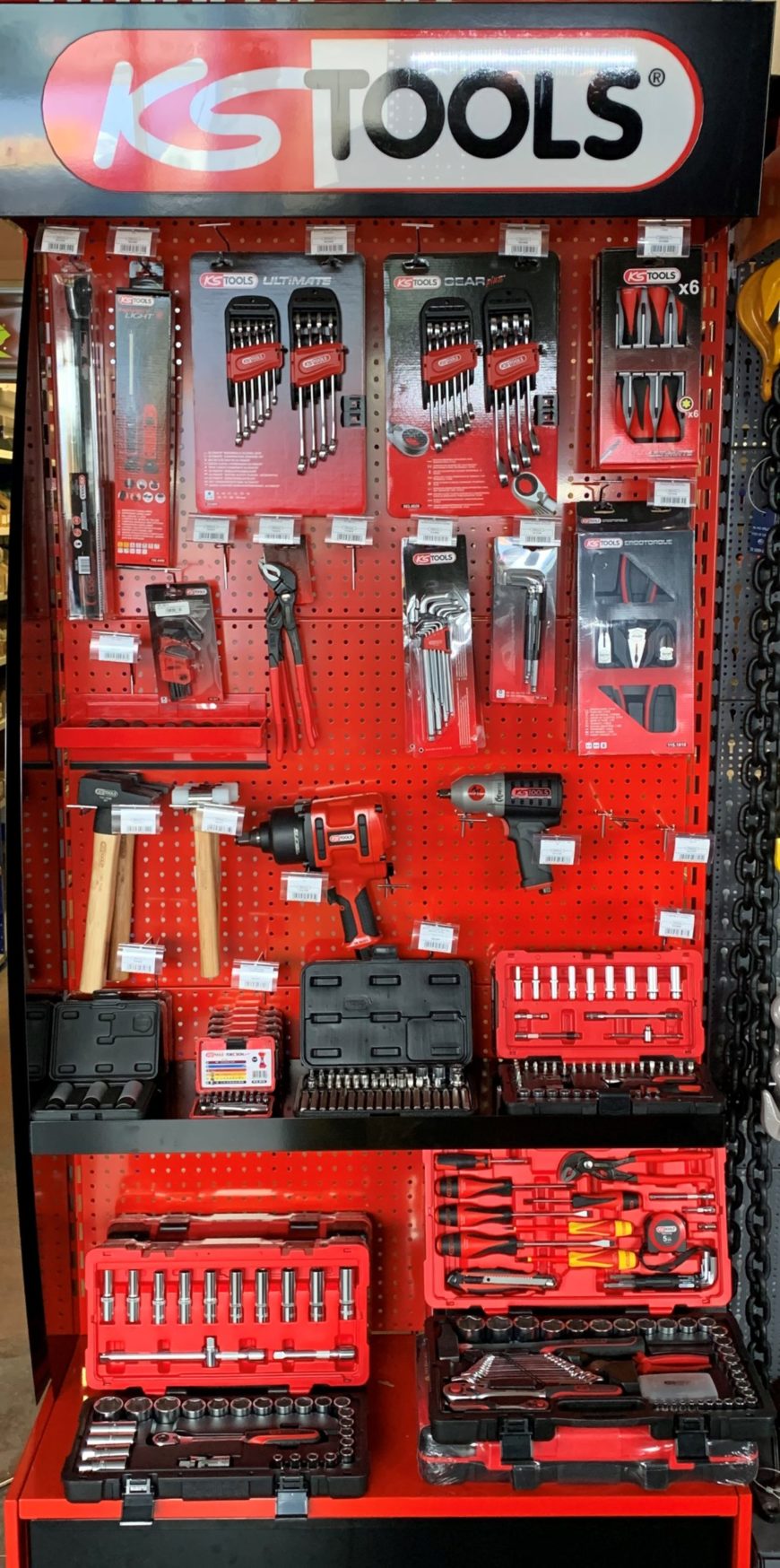 Des outils KS Tools disponibles