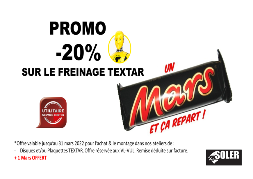 Promo Freinage Textar France « MARS ET CA REPART