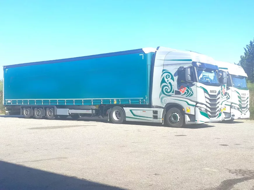 Les Basques de passage dans le Gers pour une intervention sur 2 magnifiques camions Iveco.