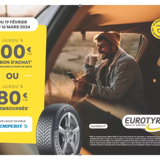 Profitez de l’offre Semperit jusqu’à 100€ en bon d’achat* ou jusqu’à 80€* remboursés pour l’achat de pneus Semperit.